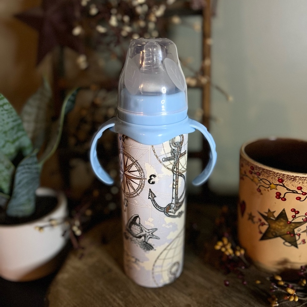 Nautical Baby Bottle